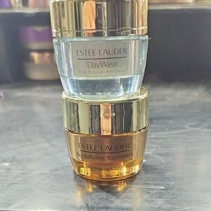 Estee Lauder DayWear and Revitalizing Supreme+ Duo in Gold and Blue